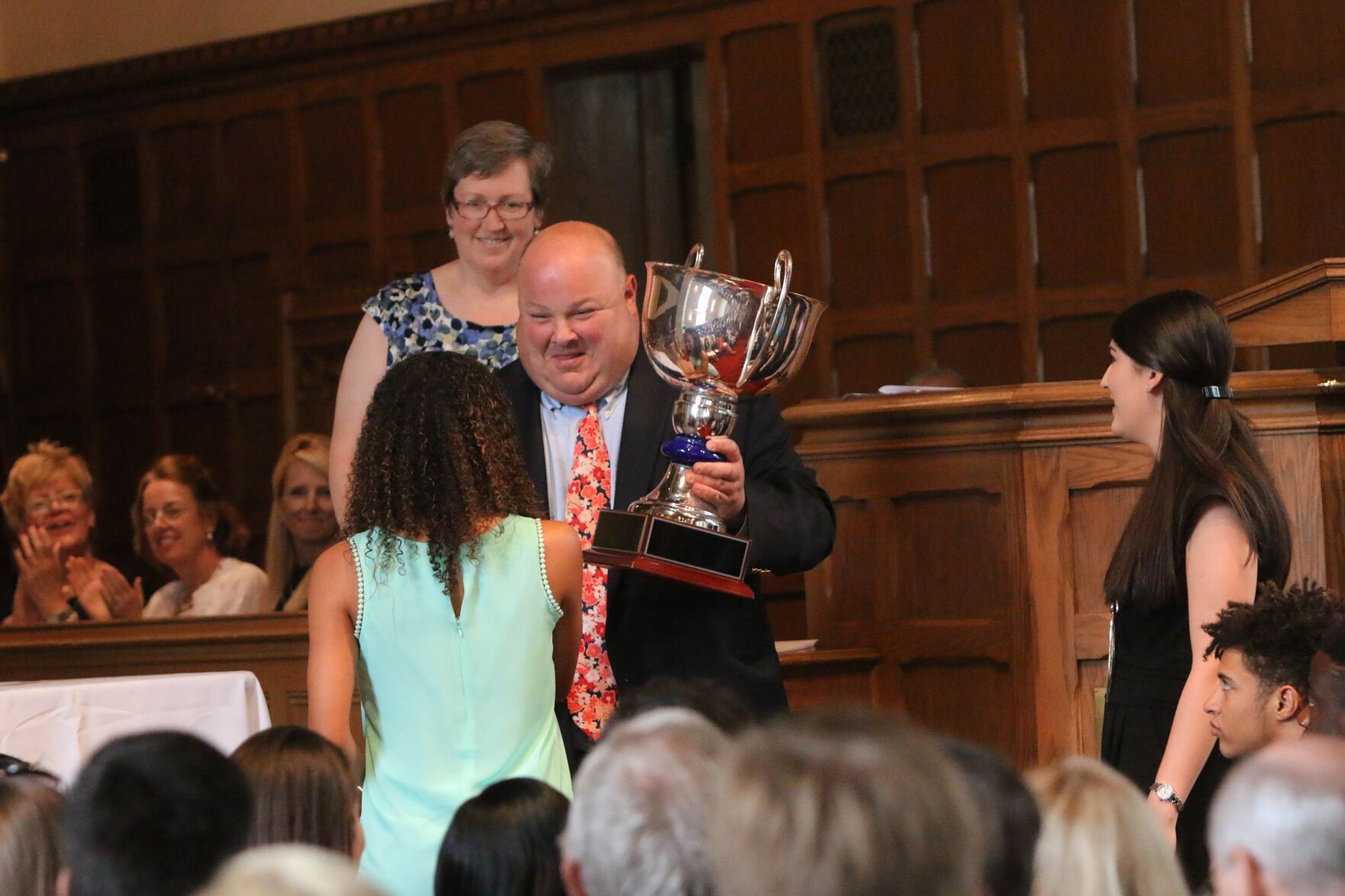 John Zazzaro awards the Centennial Cup during Honors Day.